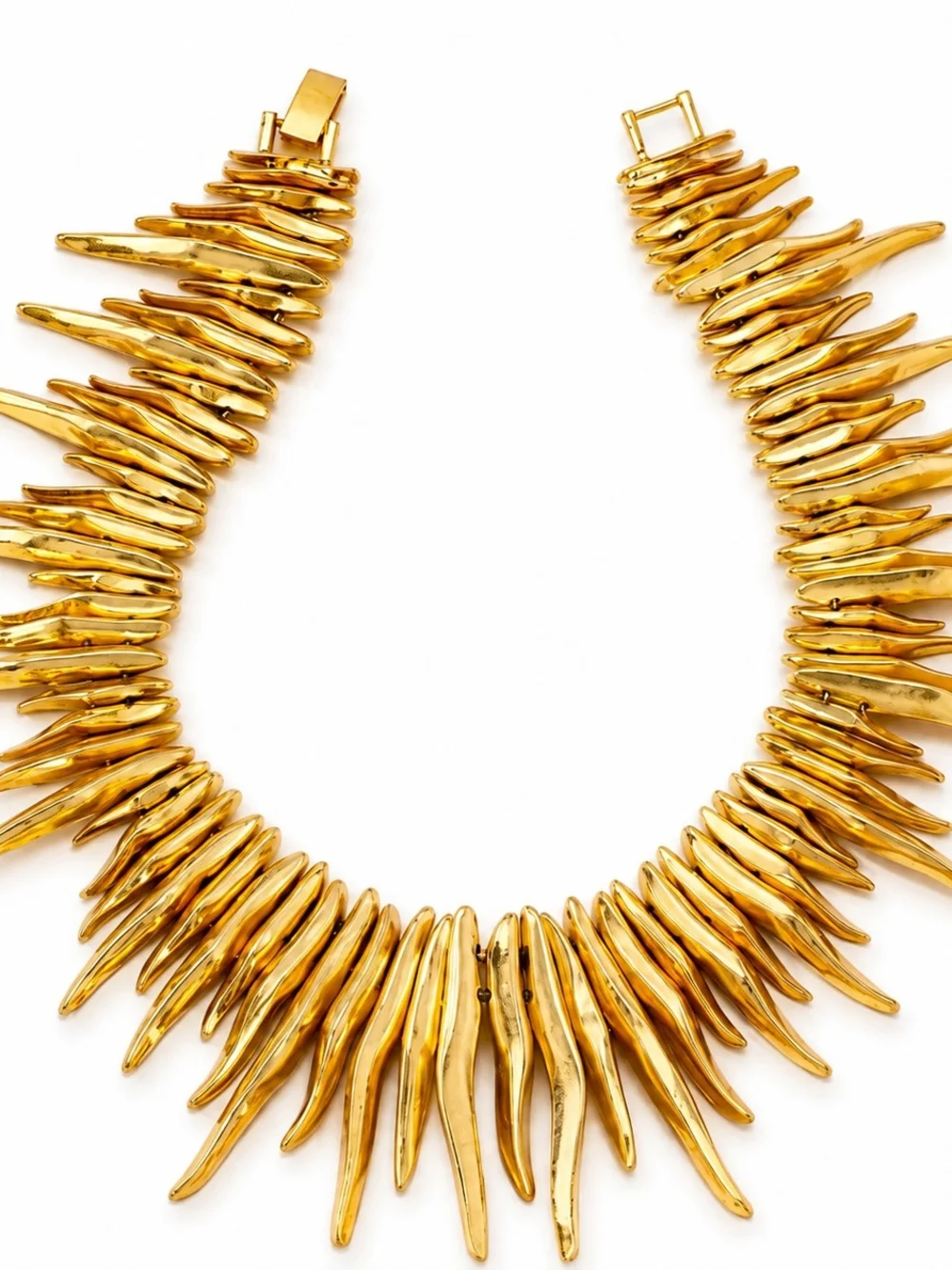 Gold Spike Statement Necklace - Women Jewelry